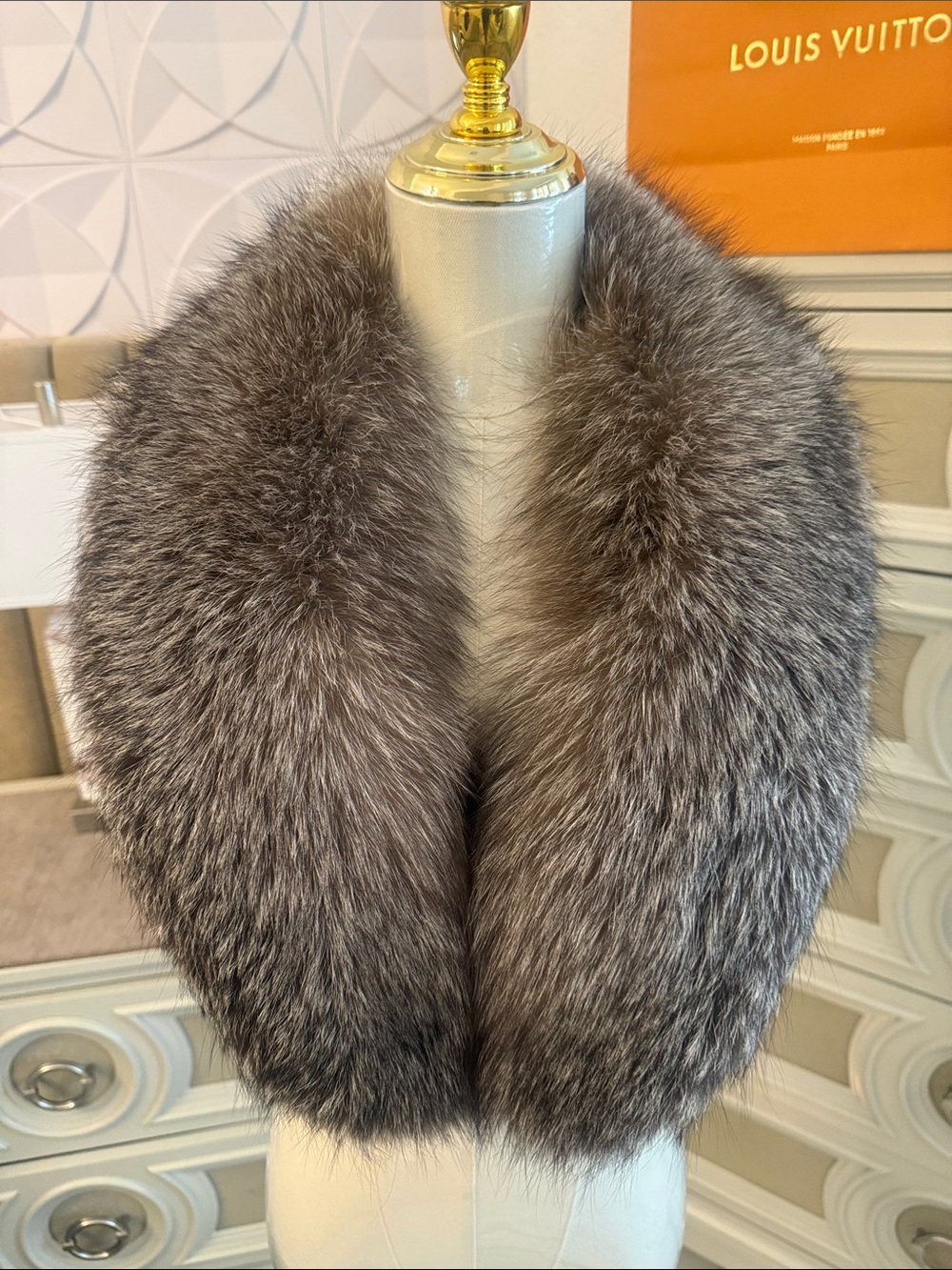 Real Fox fur scarf collar